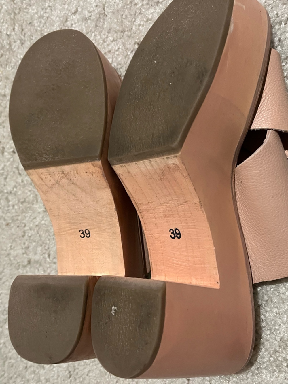 Free People  Leather Cross-Band Slide Clogs - Picture 7 of 7